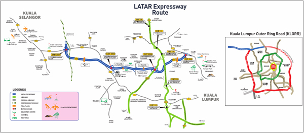 Latar Expressway Map